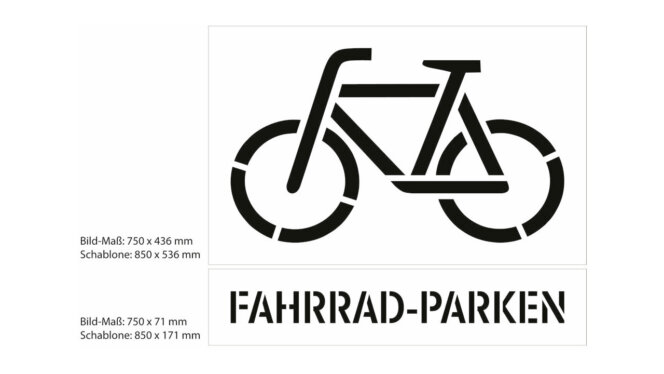 Schablone FAHRRAD_PARKEN